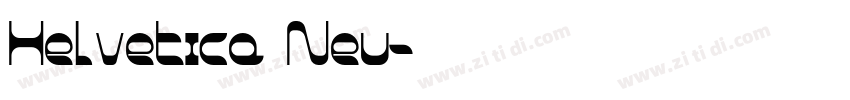 Helvetica Neu字体转换